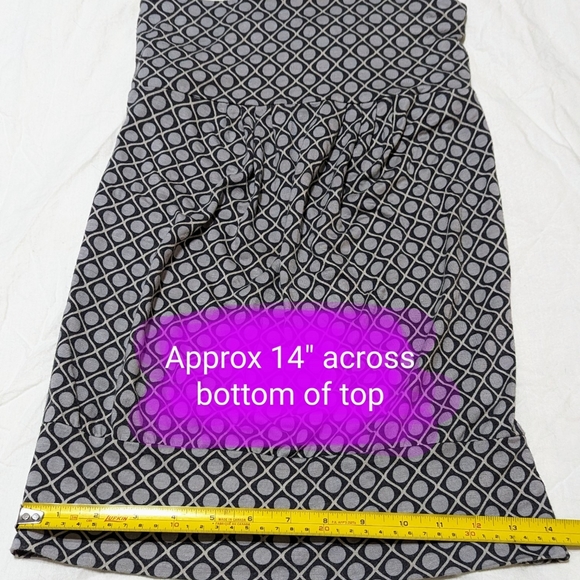 🎉Jacob, size Xsmall, GUC grey & black tube top - Picture 6 of 9